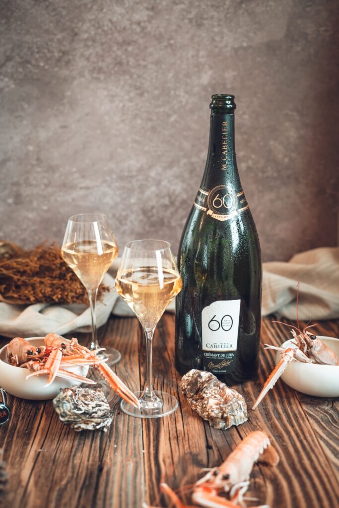 Crémant du jura et fruits de mer